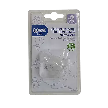 سر شیشه سیلیکونی ارتودنسی وکیوم سایز 2 (کد 823) وی بیبی Wee baby