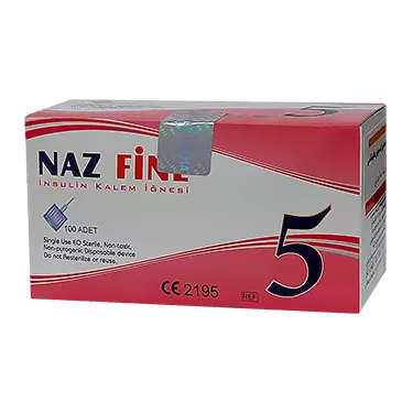 سرسوزن انسولین قلمی 5 میلی متر گیج 31 بسته 100 عددی ناز فاین