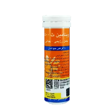 قرص جوشان ویتامین ث 500 میلی گرم 10 عددی آوه سینا