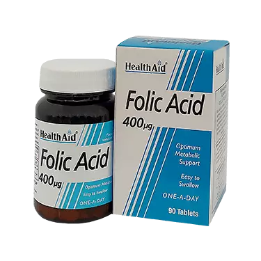 قرص فولیک اسید 400 میکروگرم 90 عددی هلث اید