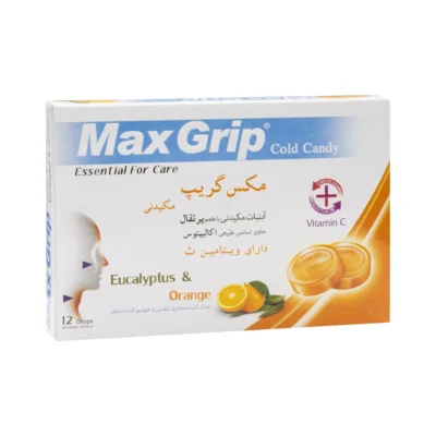 آبنبات مکیدنی با طعم پرتقال 12 عددی مکس گریپ