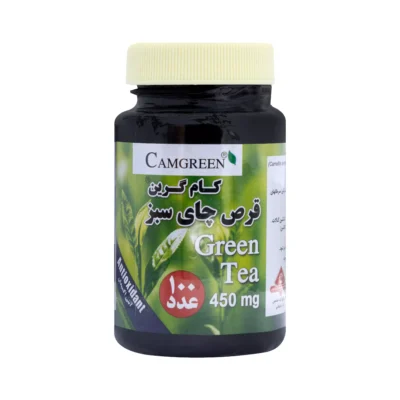 قرص چای سبز کام گرین 100 عددی گیاه اسانس