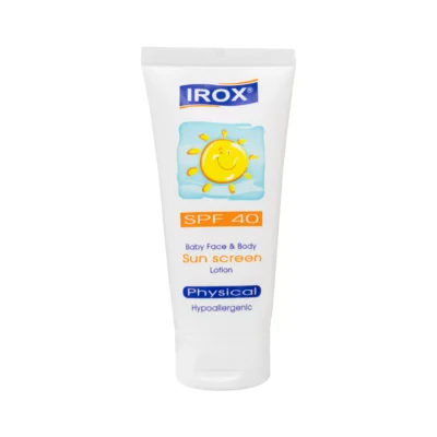 لوسیون ضدآفتاب فیزیکال صورت و بدن SPF40 اطفال ایروکس