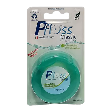 نخ دندان معمولی کلاسیک کلرهگزیدین نازک سبز 50 متر پی فلوس Pfloss