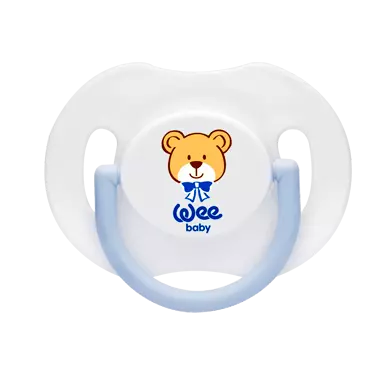 پستانک ارتودنسی درب دار دسته دار سایز 1 (کد 781) وی بیبی Wee baby