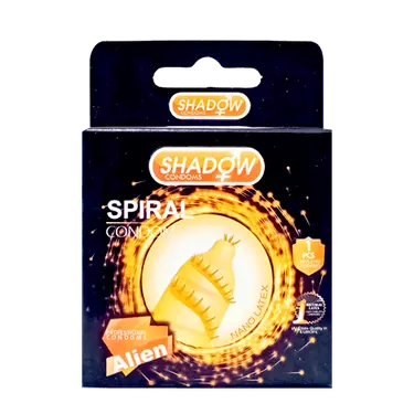 کاندوم Spiral Alien بسته 1 عددی شادو