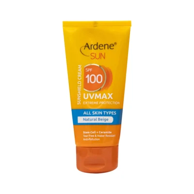 کرم ضد آفتاب SPF100 انواع پوست رنگی بژ طبیعی آردن
