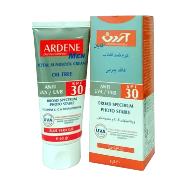 کرم ضد آفتاب آقایان SPF 30 آردن