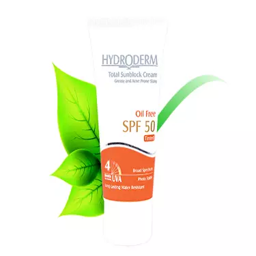 کرم ضدآفتاب SPF50 فاقد چربی رنگی هیدرودرم