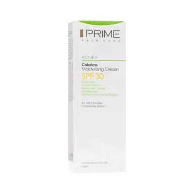 کرم مرطوب کننده فاقد چربی بی رنگ SPF30 پرایم