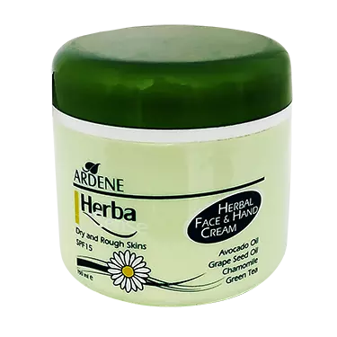 کرم گیاهی دست و صورت SPF15 کاسه ای 150 میلی لیتر هرباسنس آردن