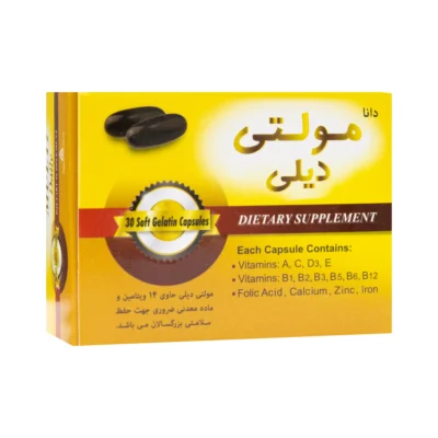 کپسول نرم مولتی دیلی 30 عددی دانا