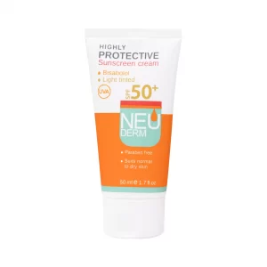 کرم ضد آفتاب spf 50 رنگی روشن نئودرم